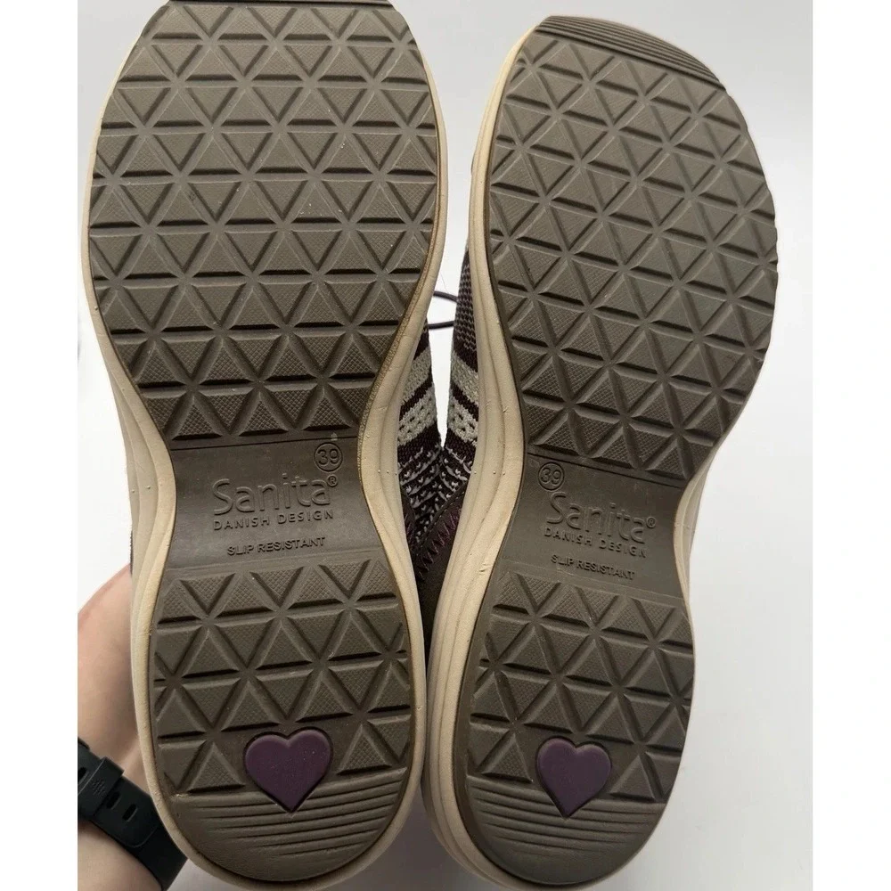 Sanita Tranquility O2 Women's Knit Shoes EU 39 US 8-8.5 Slip Resistant Sneakers